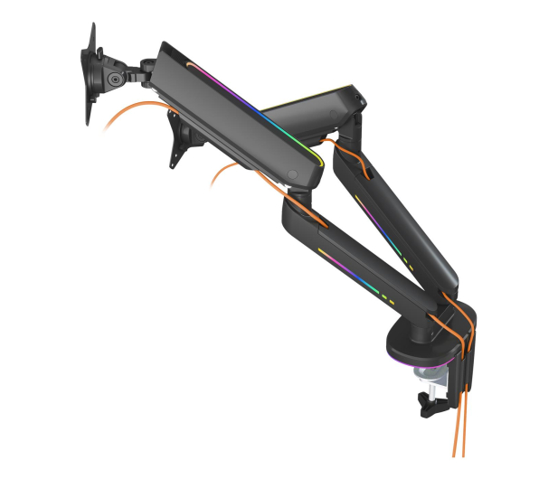 Deltaco Podwójny uchwyt GAM-135 RGB - Czarny - 1115376 - zdjęcie 6